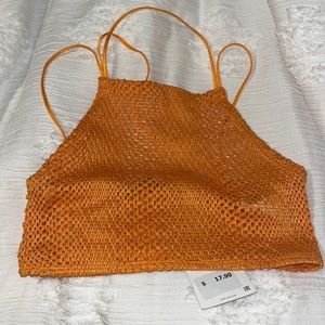 Zara crochet halter crop top
